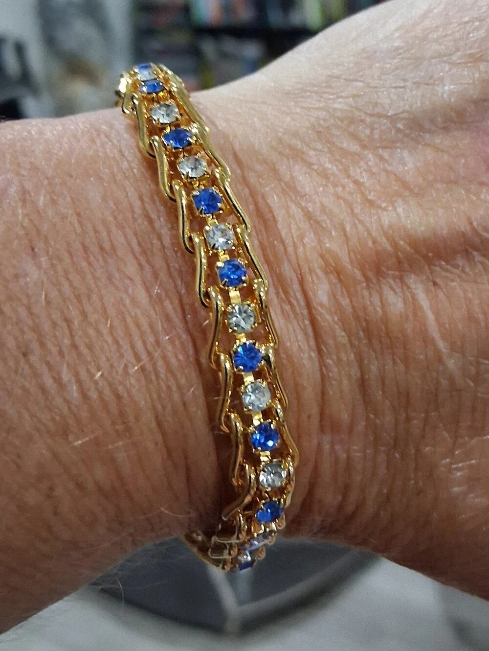 Gold Plated CZ Tennis Bracelet 7.5